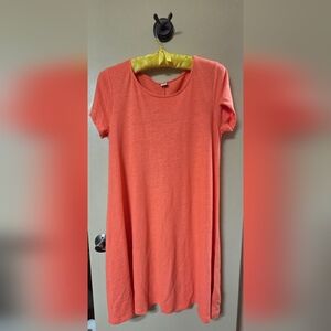 Old Navy Bright Coral Midi Dress